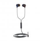 Infinity Zip 20 in-Ear Deep Bass Headphones with Mic (Black & Blue)