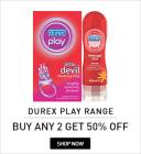 Durex Play Range - Buy 2 & Get FLAT 50% Off