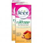 Veet Nikhaar Hair Removal Cream for All Skin Types - 50 g (Pack of 2)