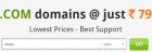 Buy ".Com"Domains at just Rs.79