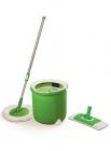 Scotch-Brite Jumper Single Bucket Floor Cleaning Spin Mop with 1 Round & 1 Flat Mop Refill