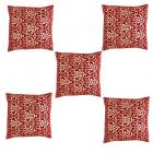 HOMEC Trendy Cushion Covers - Set of 5 Cushion Covers in Size - 40 cm X 40 cm