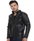 Teesort PU Leather Jacket with Fur Lining for Men