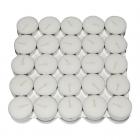 Nanki Trades Wax Tea Light Candle (White, Set of 50, 3 Hours Burn Time)