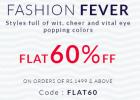 Flat 60% off on all fashion products