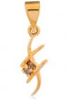 Sia Art Jewellery Sia Diamond Pendant In Gold Plating