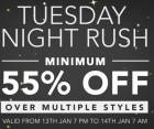 Minimum 55% off Over Multiple styles