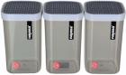 NAYASA Superplast Plastic Fusion Container Set of 3, Grey - 1000 ml Plastic Grocery Container  (Pack of 3, Grey)