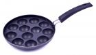 Tosaa Non-Stick 12 Cavity Appam Patra with Handle, 21cm