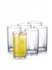 Ocean Pyramid Hi Ball Glass, Transparent,300ml, Set of 6