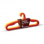 Happy To Hang Officio Polypropylene Hanger (Yellow and Orange), Pack of 6