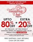 Upto 80% off + 20% extra Off