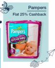 Flat 25% Cashback On Diapers
