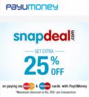 Extra 25% off with Payumoney Payments