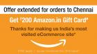 Shop for Rs. 500 & get Rs. 200 amazon GV free