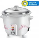 Prestige Delight PRWO - 1.5 Electric Rice Cooker with Steaming Feature  (1.5 L, White)