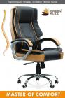 Green Soul Vienna High Back Revolving Office Chair (Black and Tan, +4 Colors)