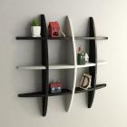 Home Décor Globe Shape Floating DIY Wall Shelves Rack by DecorNation- Black White wall shelf rack