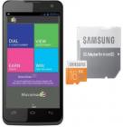 Micromax Canvas Mad A94 Grey + Samsung 16GB MicroSDHC EVO Class 10