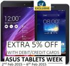 Asus Tablets - 5% Instant Cashback