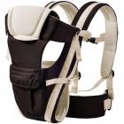 My Newborn Unisex Luxury Series-4 Way Position Baby Carrier, Black