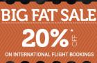 20% OFF INTERNATIONAL FLIGHT BOOKING