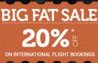 20% OFF INTERNATIONAL FLIGHT BOOKING