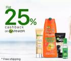 Garnier Products at Flat 25% Cashback