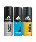 Adidas Dynamic Pulse, ice dive & victory league Deodorant for Men-150ml Each (Buy 2 Get 1 Free)