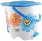 Princeware 4419-P Printed Wave Round Small Garbage Bucket (Assorted Colors and Prints)