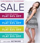 Flat 54% off Site wide