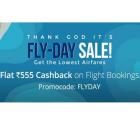 Flat Rs.555 Cashback on Flight Bookings