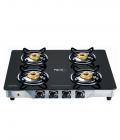 Pigeon Black Line Square 4 Burner SS Gas Stove