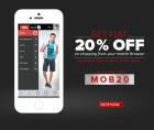 Get 20% Off on shopping from your mobile Browser