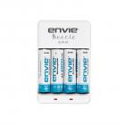 Envie ECR 20 + 4xAA 2800mAh Battery Charger with Rechargeable Battery Set (White)