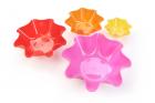 Nayasa Floret 4 Piece Plastic Bowl Set, Multicolour (SKU-111)
