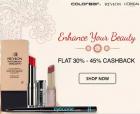 Flat 30% - 45% cashback on make up & skin care