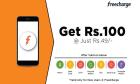 Pay Rs. 39, get Rs. 100 of recharge money on Freecharge.