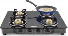 Ideale Quatre-T Steel Manual Gas Stove  (4 Burners)