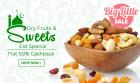 50% cashback on dry fruits