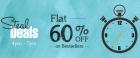 Flat 60% off on best sellers
