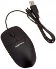 AmazonBasics 3-Button USB Wired Mouse (Black)