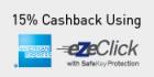 Additional 15% Cashback using American Express EzeClick on Rs. 15000 & above