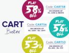 Flat 58% off on Rs. 1500 & above