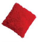 Home Candy Red Fur Cushion