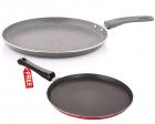Nirlon Non-Stick Marble Coating Aluminium Tawas Combo Cooking Item Set