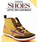 Popular Brands: Casual Shoes: at 70% Cashback