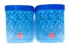 Cello Elvia Pet Plastic Airtight Container Set , 1500 ml , Blue - Pack of 2
