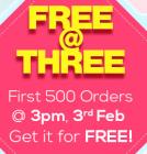 First 500 orders free on 3rd Feb (Upcoming)