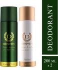 Denver Hamilton and Imperial Combo Deodorant Spray - For Men  (400 ml, Pack of 2)